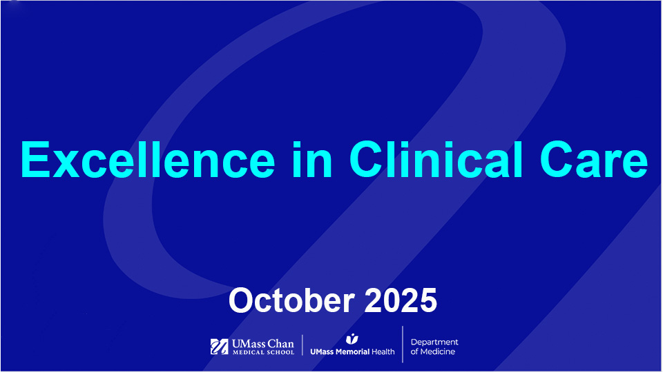  Excellence in Clinical Care, October 2025