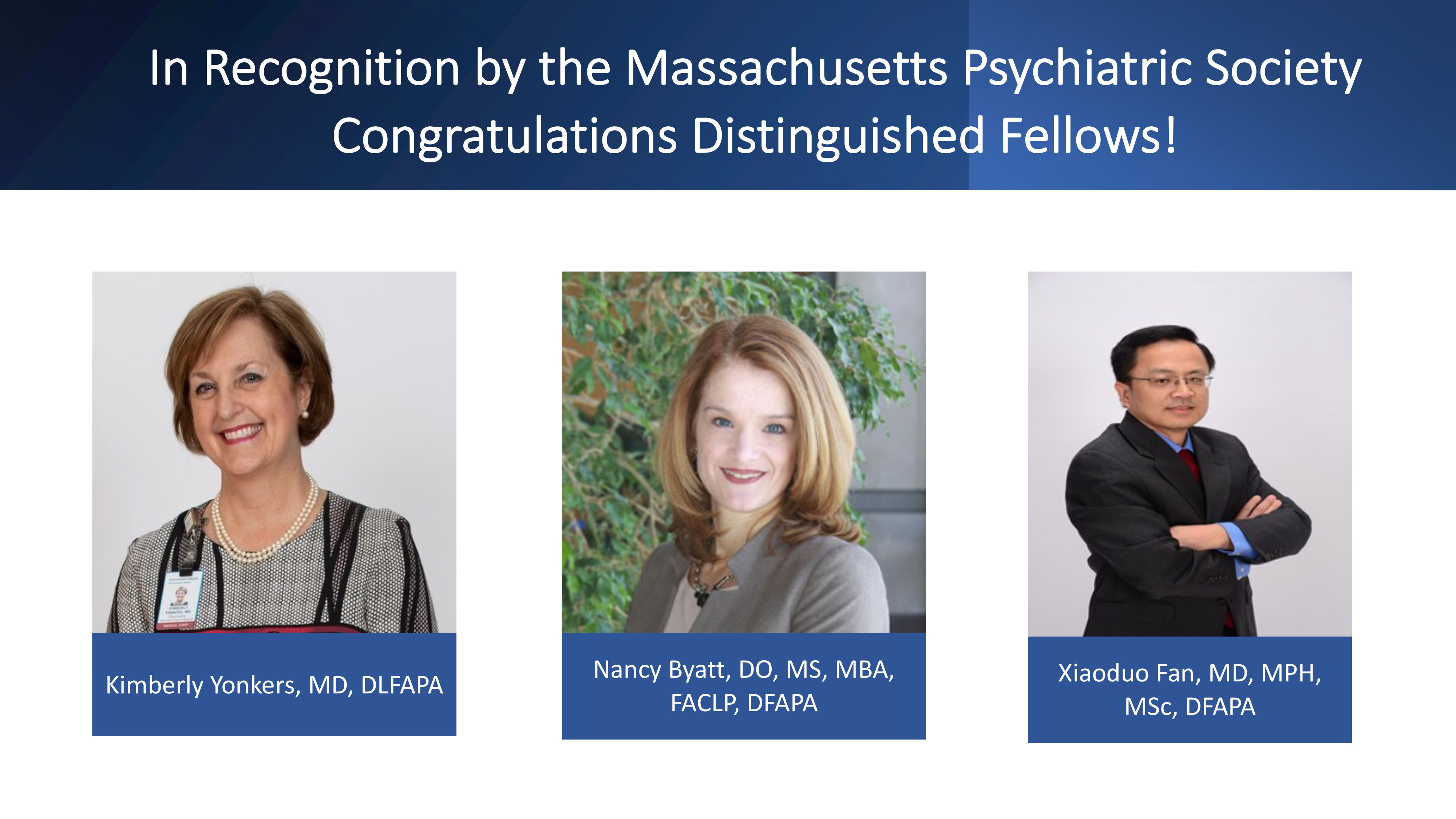 Three Doctors Receive The Distinguished Lifetime Achievement Award