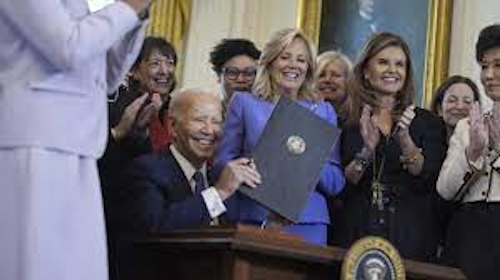 Department Chair Attends White House for $12 Billion Women's Health Initiative Executive Order
