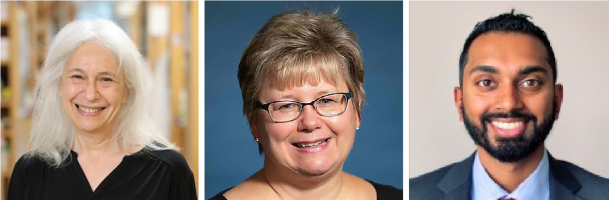 Left to right: Drs. Ann Rothstein, Elizabeth Murphy, and Tenes Paul