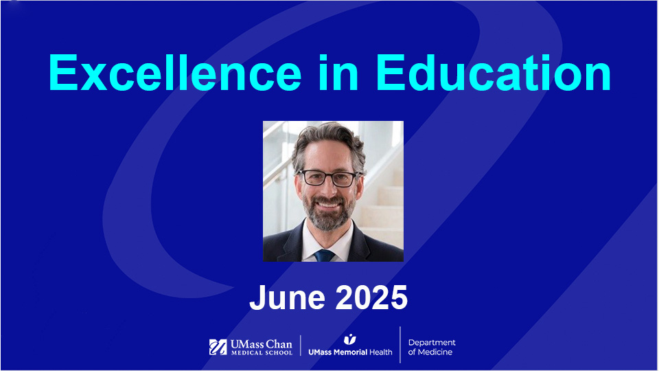  Excellence in Education, June 2025, image of Allan Walkey, MD, MSc