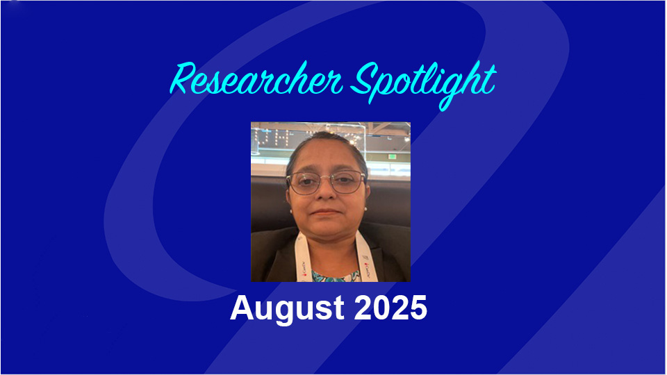  Researcher Spotlight, August 2025, image of Sudipta Tripathi, PhD