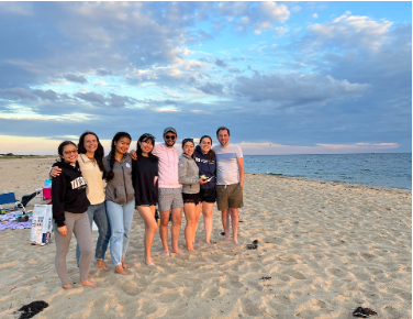 group at the beach