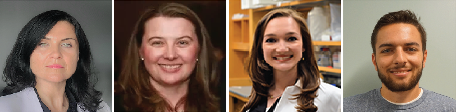 Left to right: Dr. Milka Koupenova, Heather Corkrey, Heather Learnard, and Anthony Sciaudone