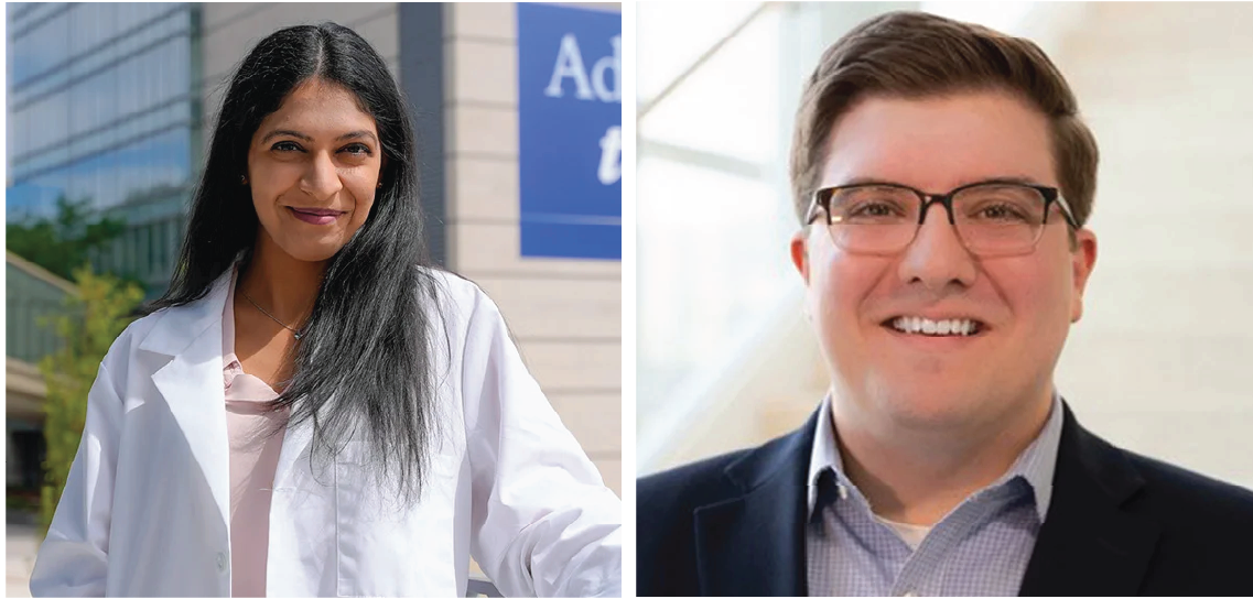 Left to right: Drs. Nikita Bhalerao and Jason Pitarresi