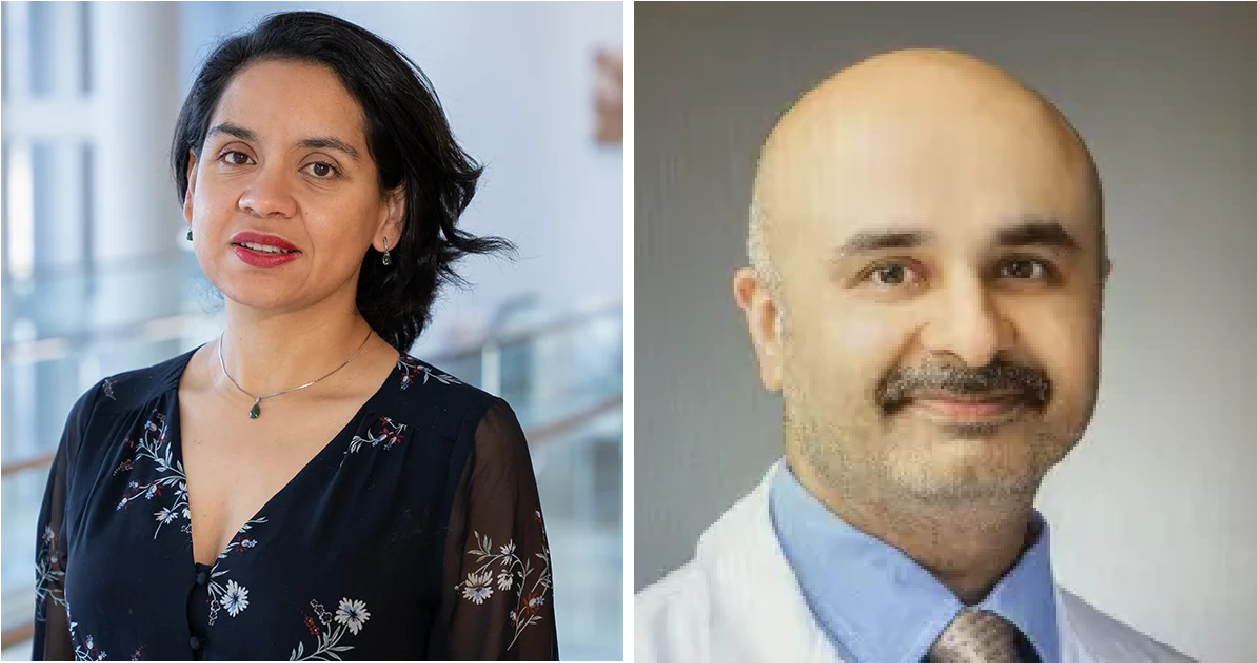 Left to right: Drs. Isabel Castro and Arun Chutani