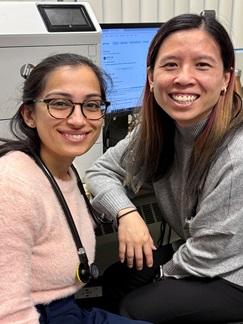 Dr. Skehan pictured with a Primary Care resident