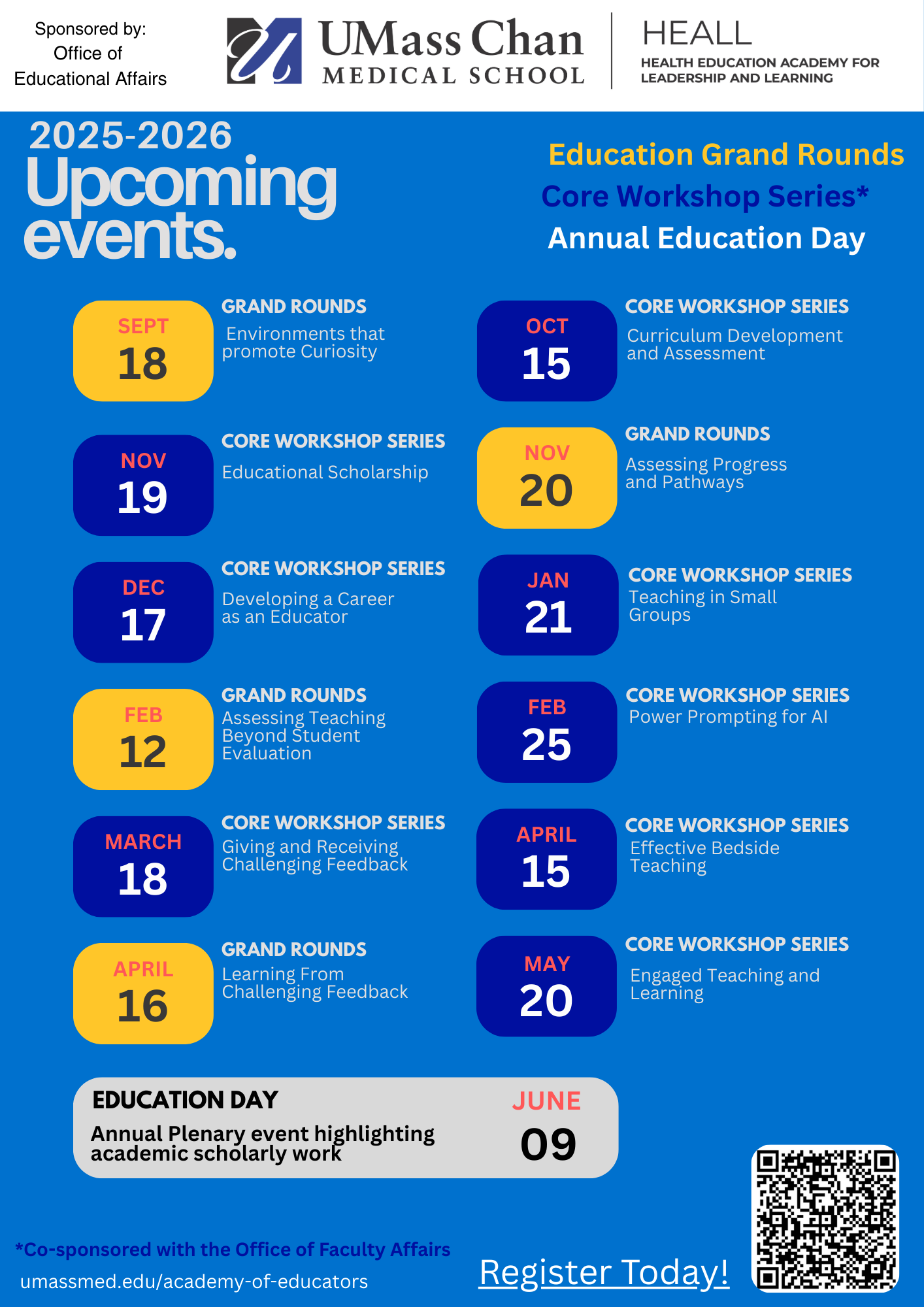 PDF fact sheet for upcoming events