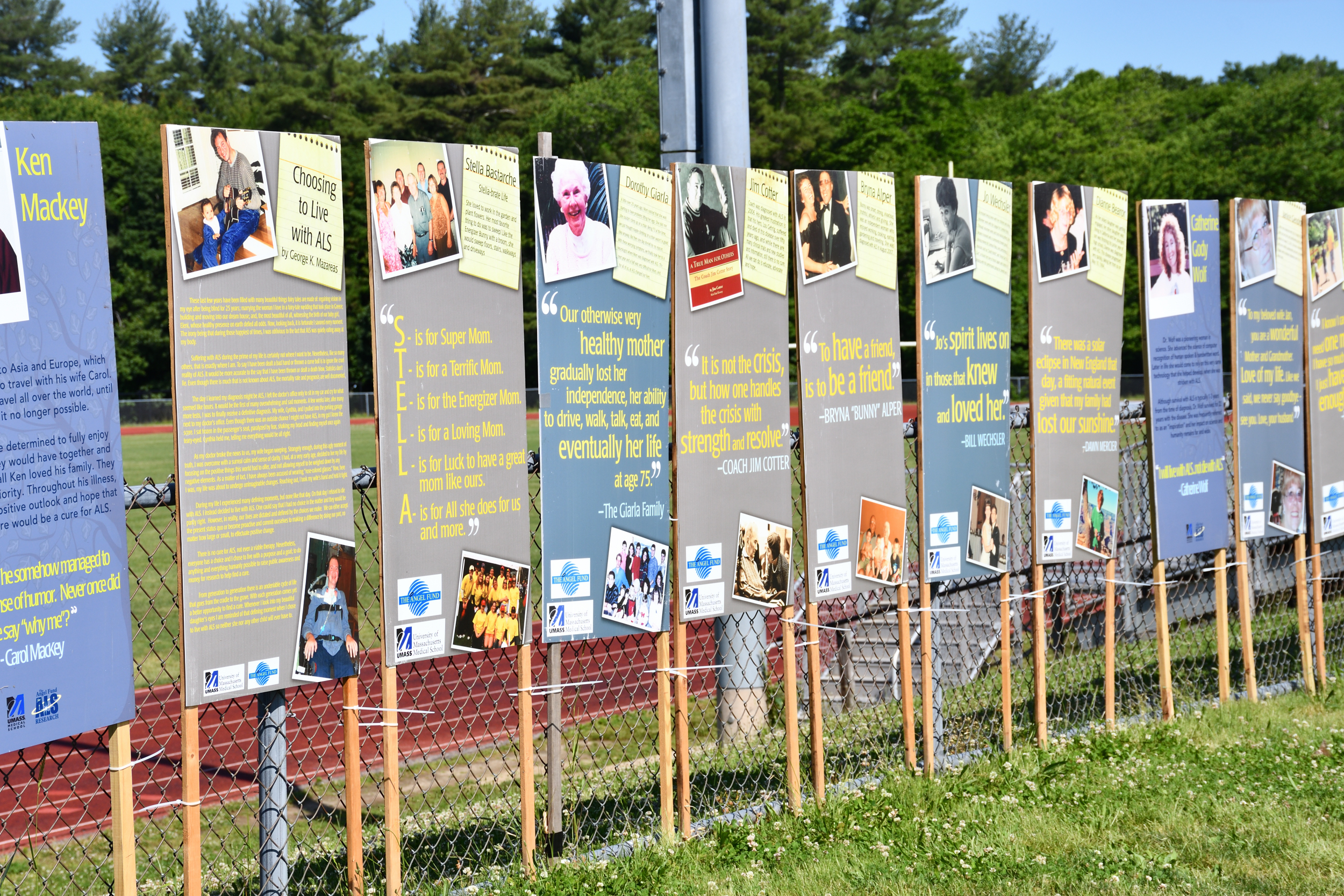 ALS treatment testimonials wall