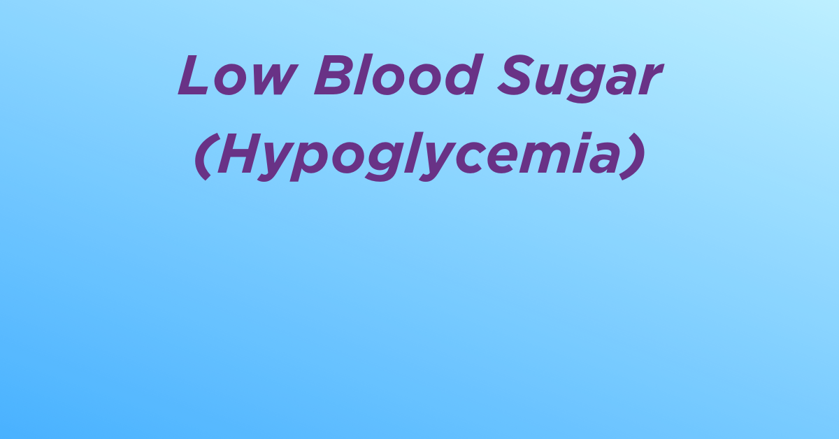 Low blood sugar thumbnail