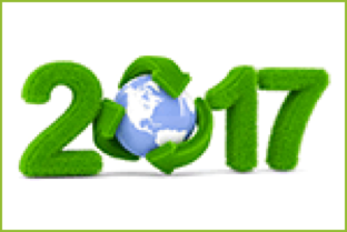 The image shows the number 2017 in green, and the 0 is a recycling symbol