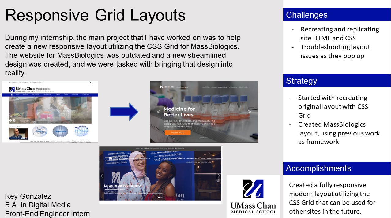 Rey Gonzales Intern Project