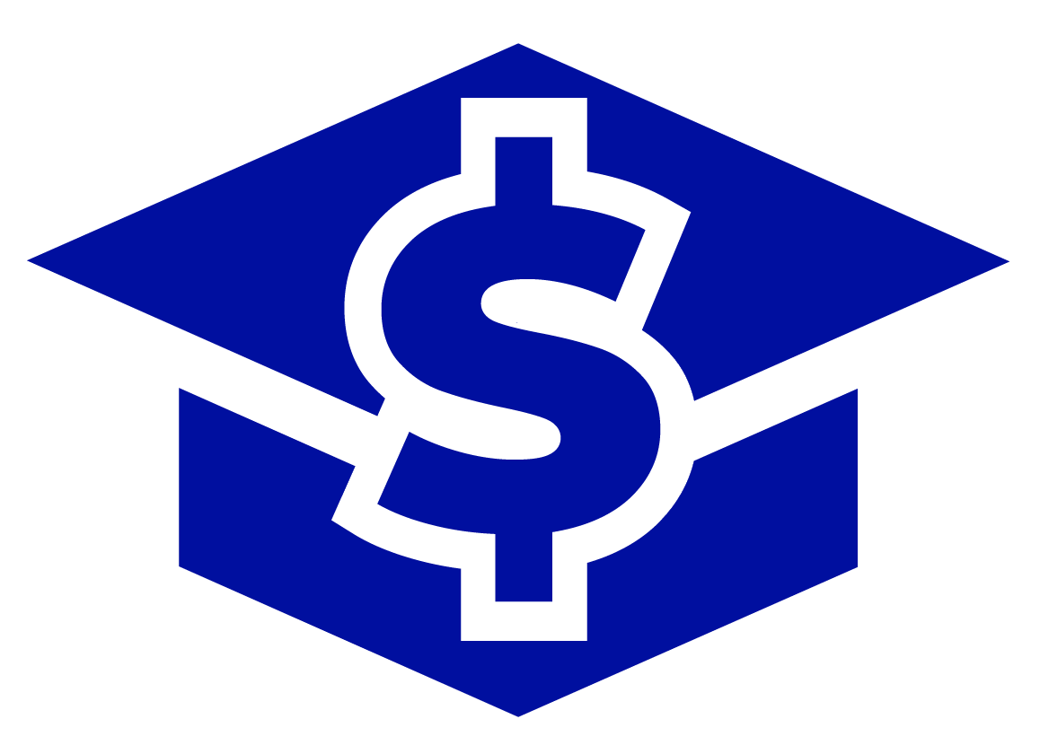Graduation cap with dollar sign