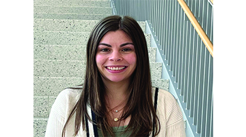 Emily Norman receives the Zelda Haidak award