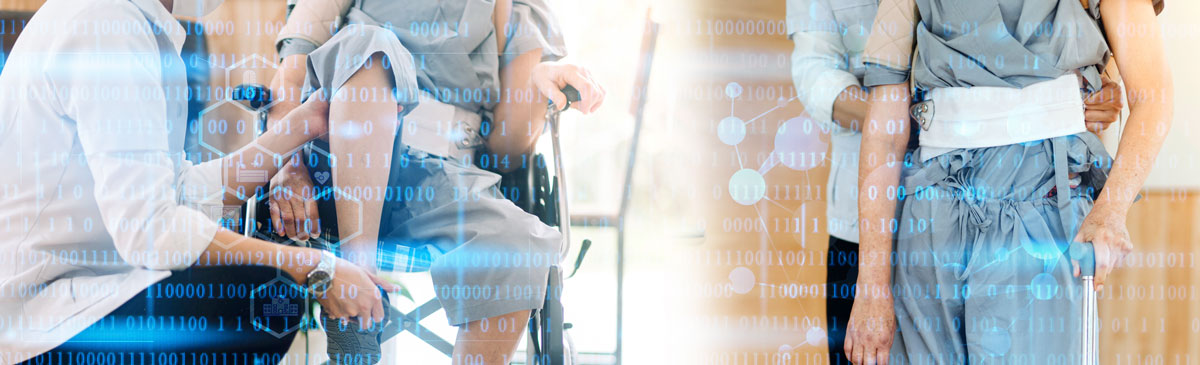 Patient receiving specialized care in neurology clinic