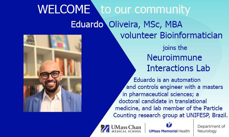 EduardoOliveira, bioinformatician in Neuroimmune Interactions Lab