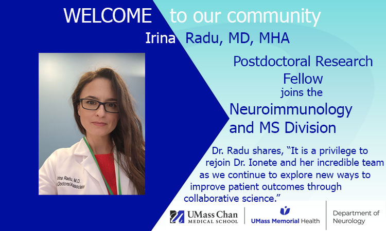 Irina Radu, MD, MHA, postdoctoral research fellow
