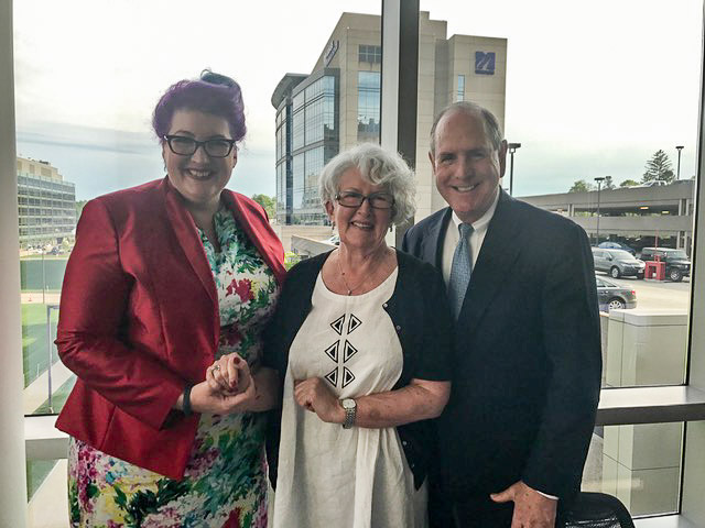 Yasmin Carter, PhD, Georgena Carter and Chancellor Colins Yasmin Carter, PhD, Georgena Carter and Chancellor Colins