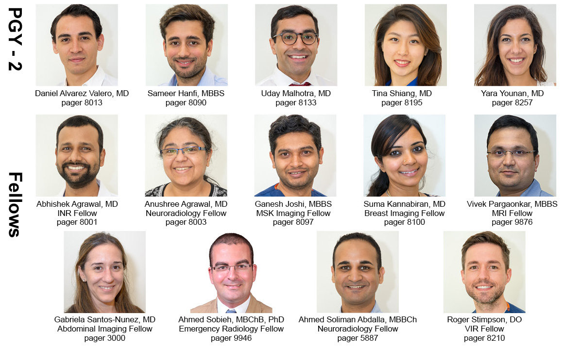 New Radiology Residents and Fellows 2018-2019 - UMass Chan Medical School New Radiology Residents and Fellows 2018-2019 - UMass Chan Medical School
