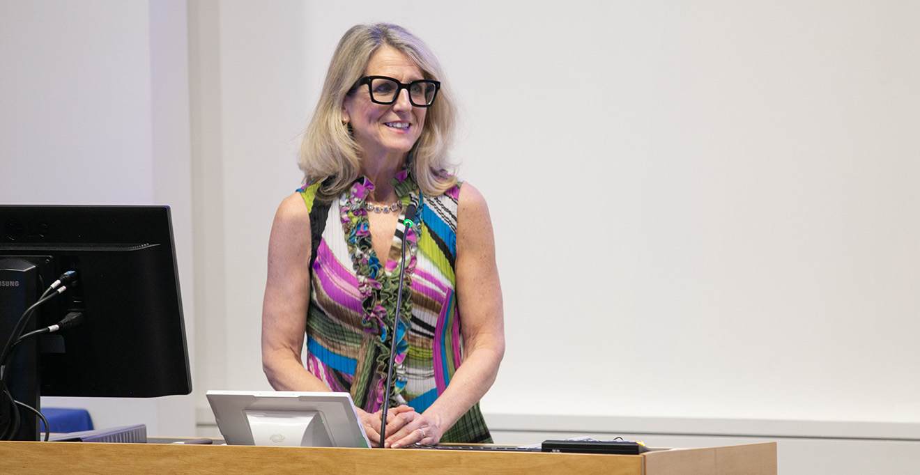 Photo of Mary Callery O&rsquo;Brien, MD, delivered the annual honorary Last Lecture at the Education Recognition Awards