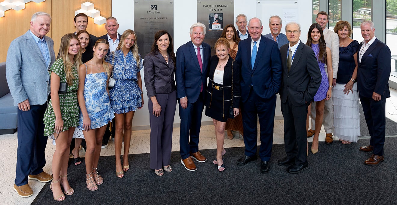 UMass Chan celebrates naming of Paul J. DiMare Center