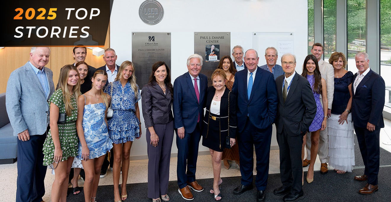 Top story: UMass Chan celebrates naming of Paul J. DiMare Center