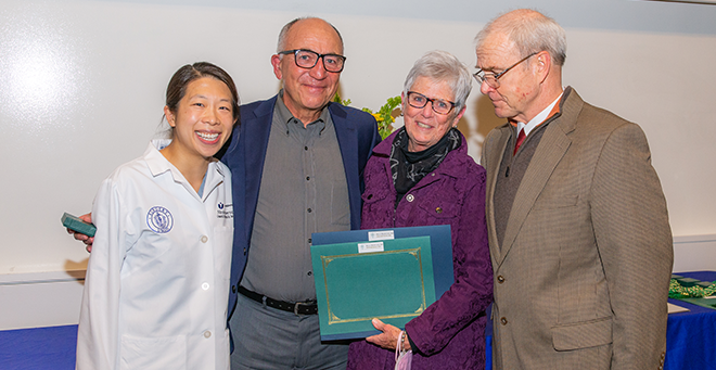 Alpha Omega Alpha Honor Medical Society welcomes 33 students from the T.H. Chan School of Medicine