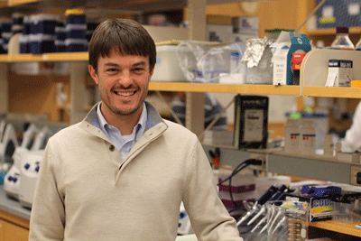 Read Pukkila-Worley, MD, in his lab.