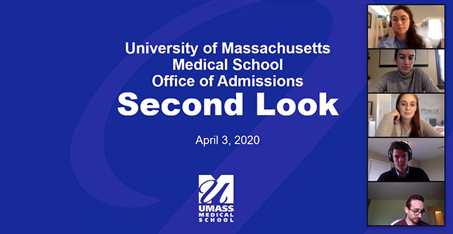 Getting to know UMMS: Prospective medical students take part in virtual Second Look Day