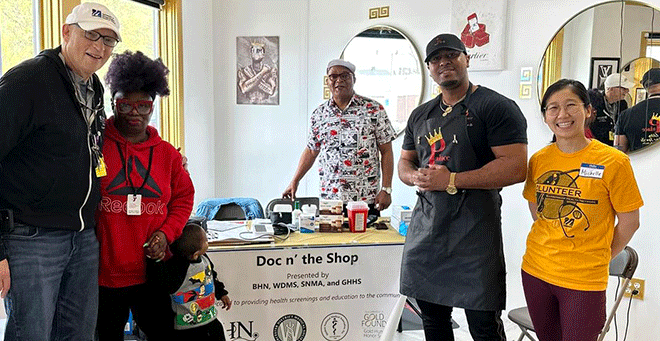 Haircuts come with free blood pressure and glucose checks thanks to UMass Chan initiative