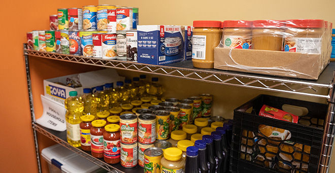 Food pantry at Worcester’s North High stocked with support from UMass Chan Cares