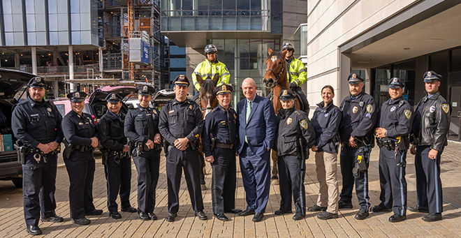 UMass Chan stuff-a-cruiser event nets 3,500 pounds of food for local nonprofits