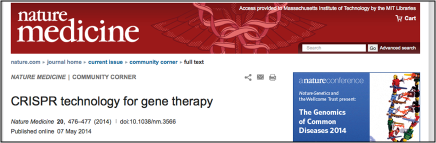 Nature Medicine Article